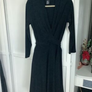 Jones New York Black Long Sleeve Dress